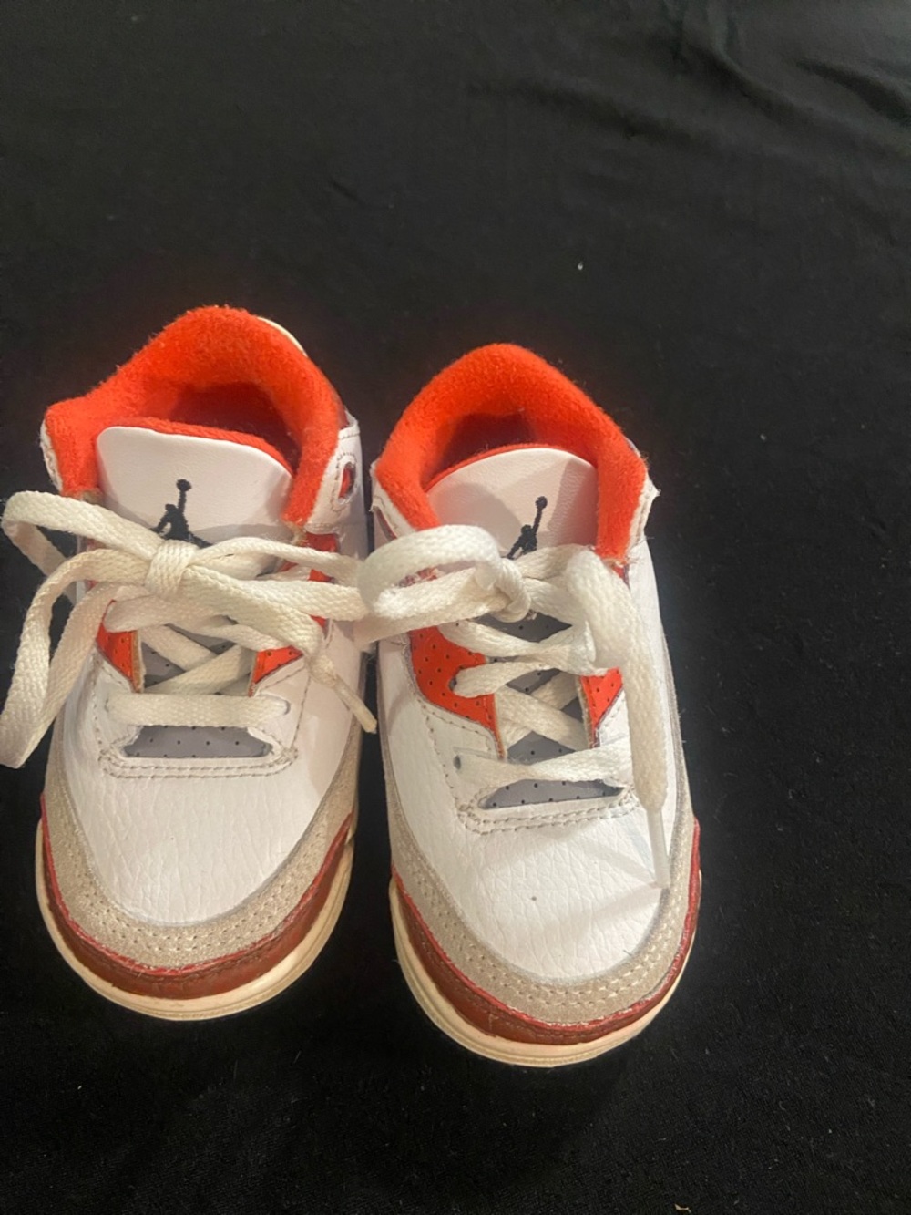 Jordan Kids' White and Red Low-Top Sneakers